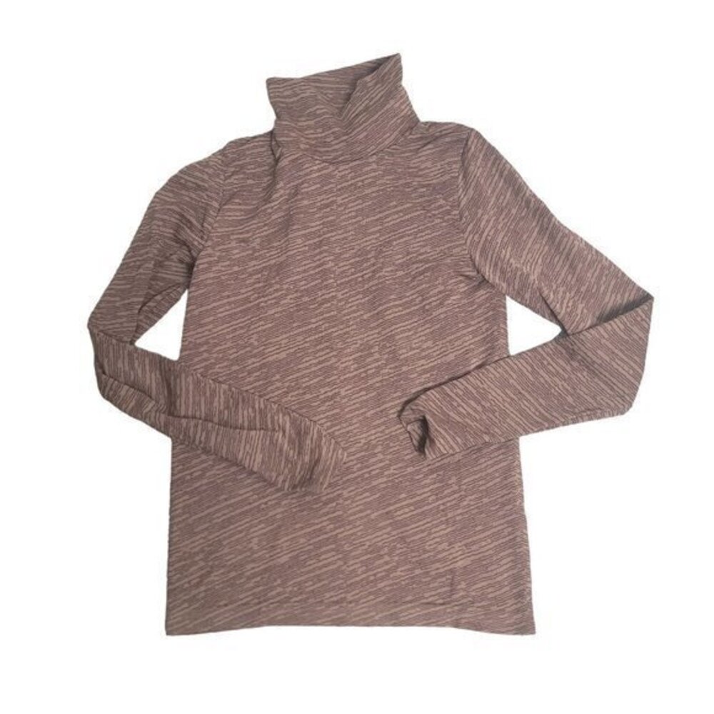 Athleta Womens Size Medium‎ Brown Long Sleeve Athletic Shirt